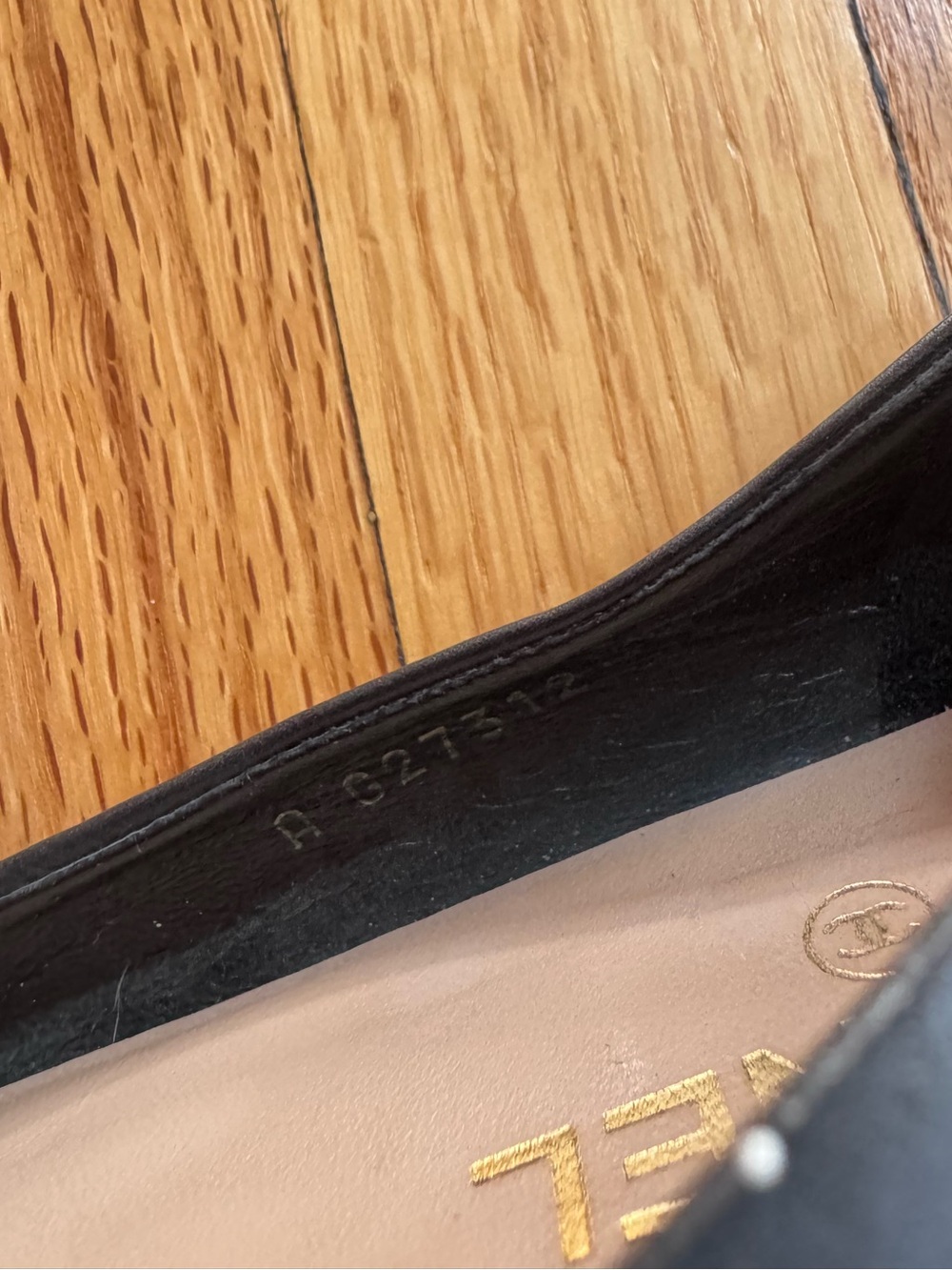 CHANEL Cambon Camellia Black Lambskin Flower Logo Ballet Flats 39.5 9 9.5 - Picture 4 of 8